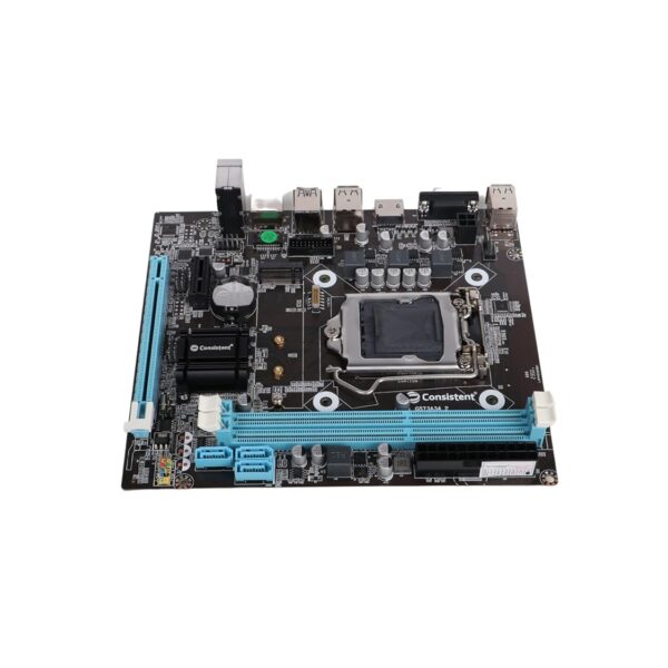 Consistent H-81 Motherboard 4th Gen i3, i5, i7, DDR3 Slots for RAM, with GMA 950 Graphic Card, Motherboard with Sound Card, SATA 2&3, 3Y Warranty
