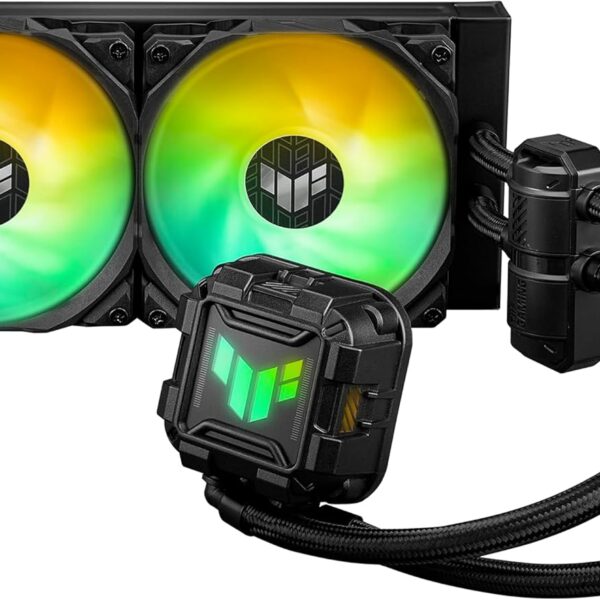 ASUS TUF Gaming LC II 240 ARGB All-in-One Liquid CPU Coolers with Aura Sync, 2X TUF Gaming 120mm ARGB Radiator Fans, Reinforced Tubing, and 6-Year Warranty; Compatible with Latest Intel&AMD CPUs
