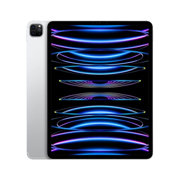 Apple iPad Pro 12.9″ (6th Generation): with M2 chip, Liquid Retina XDR Display, 2TB, Wi-Fi 6E + 5G Cellular, 12MP front/12MP and 10MP Back Cameras, Face ID, All-Day Battery Life – Silver