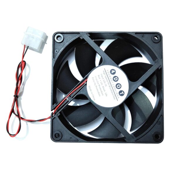 Fourdot® 120mm 5Inch Axial Cabinet Cooling Fan 12V Model-12025 (3000RPM Fan with SMPS Connector)