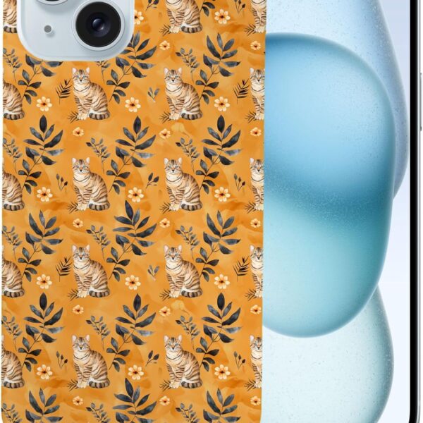 Cute Cyprus Kitten CAT Feline Pattern #A1#1 Polycarbonate Phone CASE Cover for Apple iPhone 15