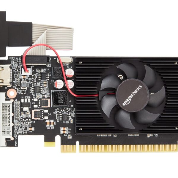 Amazon Basics Gt 710 Pci_e_x8 gddr3 Graphics Card | 954 Mhz Core Clock | 5010 Mhz Memory Clock | 2 Gb Memory (Geforce Chipset)