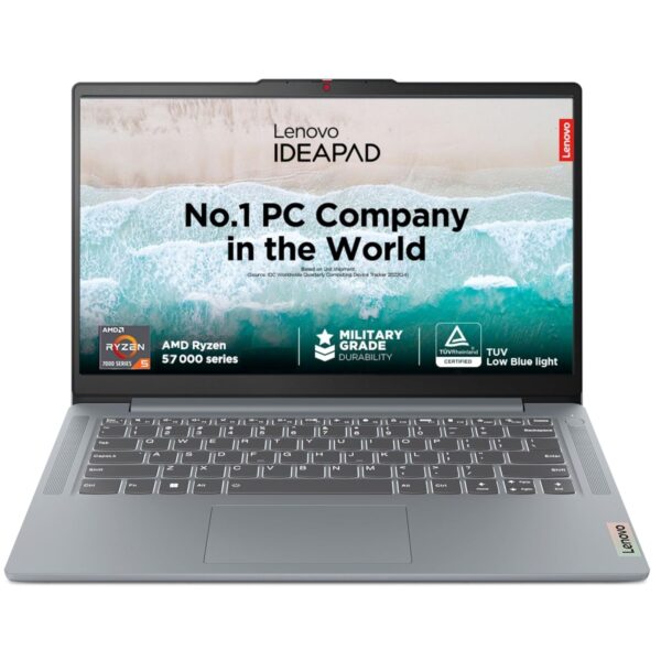 Lenovo IdeaPad Slim 3 AMD Ryzen™ 5 7520U 14" FHD (1920x1080) Anti-Glare Thin and Light Laptop (8 GB/512GB SDD/Windows 11 Home/1Yr Warranty/Arctic Grey/1.37Kg), 82XN006TIN