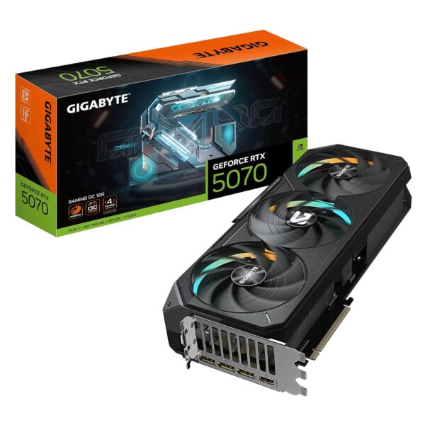 Gigabyte GeForce RTX 5070 Ti Gaming OC 16G Graphics Card - 16GB GDDR7, 256 Bit, PCI-E 5.0, 2588 MHz Core Clock, 3 x DP 2.1a, 1 x HDMI 2.1b, NVIDIA DLSS 4, GV-N507TGAMING OC-16GD