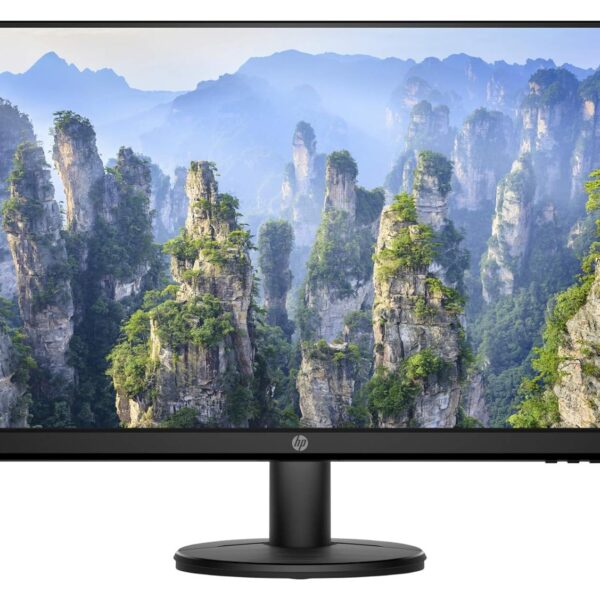 HP 27 Inch 1920 x 1080 Pixels Ultra-Thin LED Backlit - 3 Side Micro Bezel, Full HD, 60 Hz, IPS Panel Computer Monitor with VGA, HDMI Ports V27I Display - 9Sv93Aa (Black)