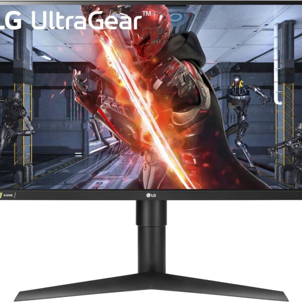 LG UltraGear QHD 27-Inch Gaming Monitor 27GL83A-B - IPS 1ms (GtG), with HDR 10 Compatibility, NVIDIA G-SYNC, and AMD FreeSync, 144Hz, Black