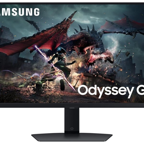 Samsung Odyssey G5 Gaming IPS Flat Monitor 80 cm (32") QHD (2,560 x 1,440), 180 Hz, 1ms(GTG), AMD FreeSync, DP, HDMI, Headphone Jack, Height Adjustable Stand, Tilt, Pivot, (LS32DG500EWXXL, Black)