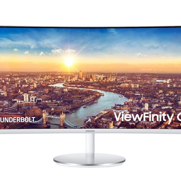 Samsung Lc34J791Wtwxxl 34 Inch Wide Screenthunderbolt 3 Curved QLED Monitor 3440 X 1440, Black