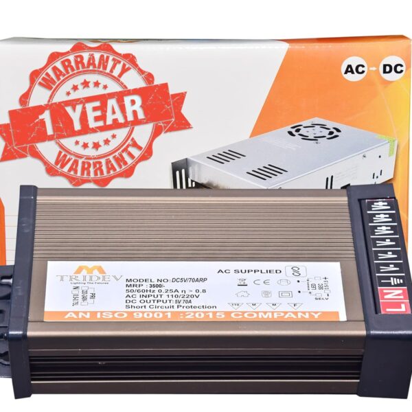My TRIDEV 5V 70A 350W DC Switch Power Supply for WS2811 2801 WS2812B WS2813 APA102, CCTV, Radio, Computer Project etc (ISO Approved Company)