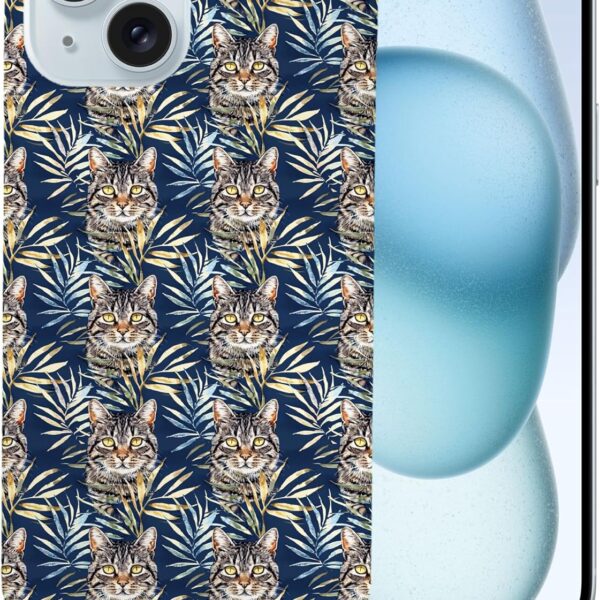 Cute Cyprus Kitten CAT Feline Pattern #A1#5 Polycarbonate Phone CASE Cover for Apple iPhone 15