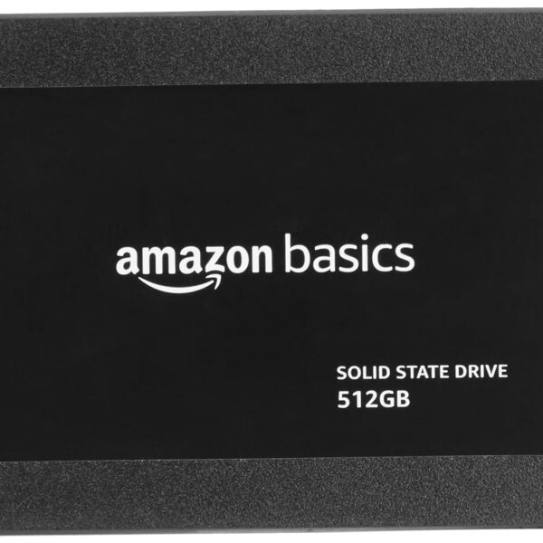amazon basics 512 GB 2.5-inch SATA III Internal SSD | High Transfer Speeds | 3D NAND Flash Technology | Made in India | 5-Years Warranty (Solid State Drive)