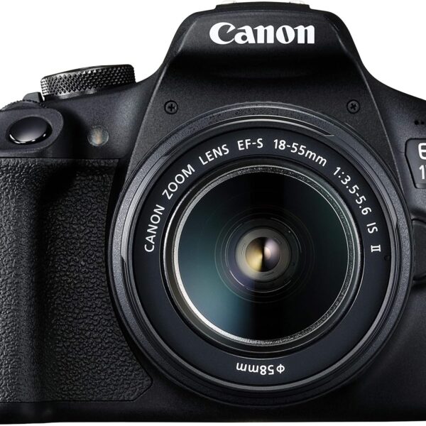 (Refurbished) Canon EOS 1500D Digital SLR Camera (Black) with EF S18-55 is II Lens/Camera Case