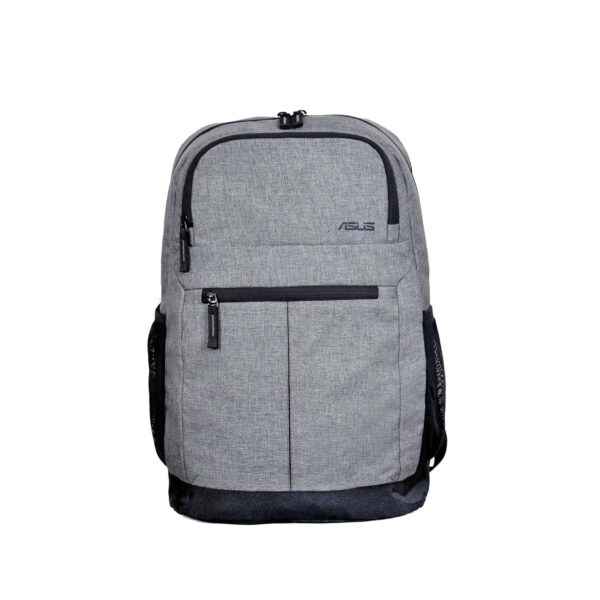 ASUS URBN AP1601 Laptop Bag, 18L Storage Capcity, Dual Exteriro Zippers, Dual Mesh Side Pockets for bottles, With Luggage Strap for Travelling,Suitable for 15.6-inch (39.62cm) Laptop (Grey)